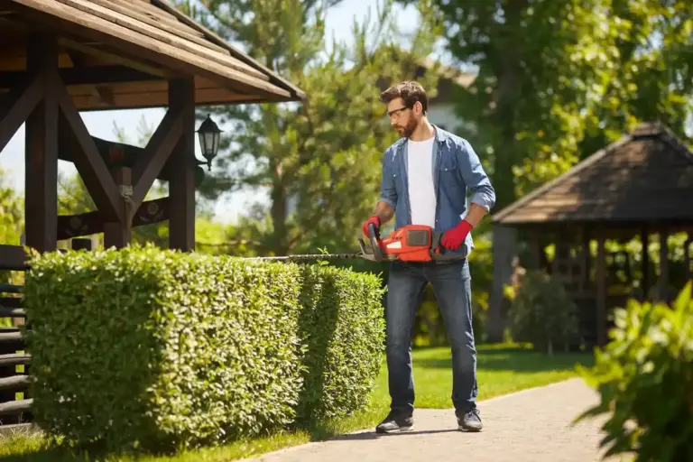 lawn mowing garden Netherlands spring summer
