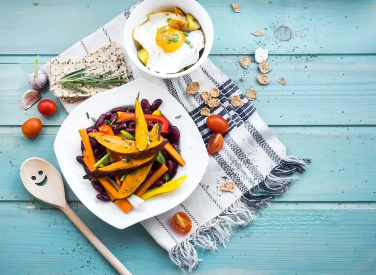 roasted vegetables with salt and sugar