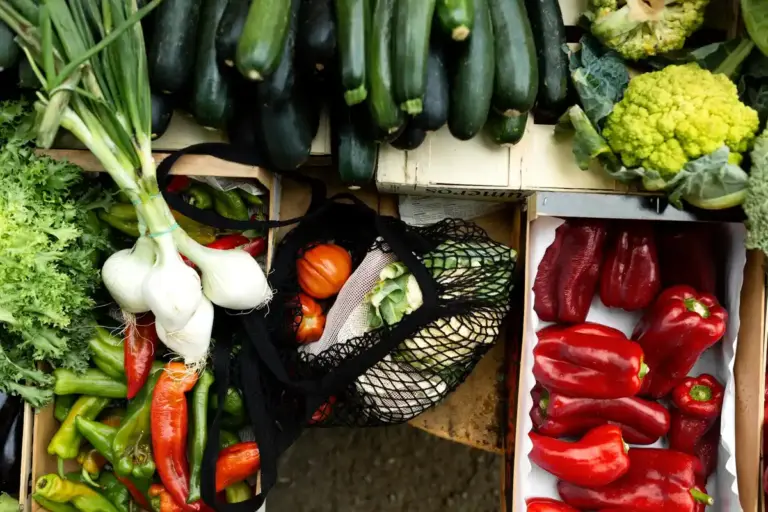 fresh homegrown vegetables storage