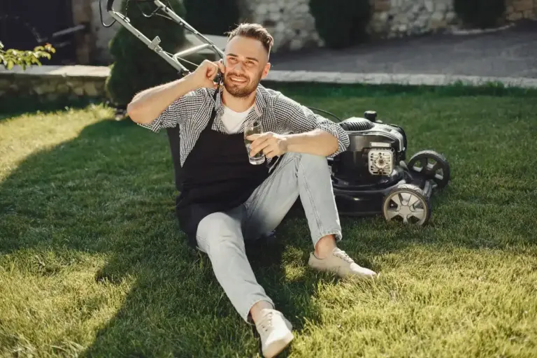 lawn mowing garden spring summer